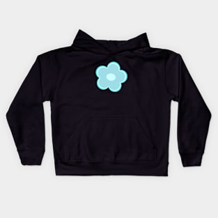 Ice blue Winter Flower Kids Hoodie